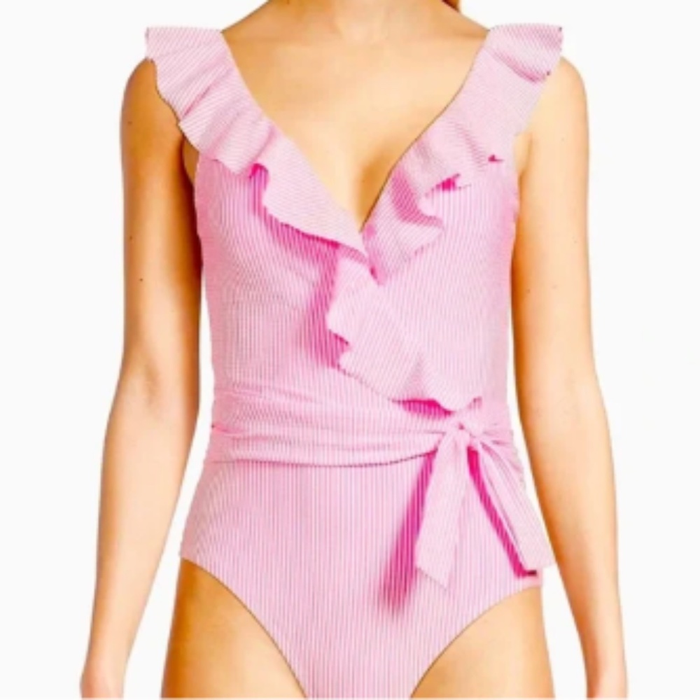 Lilly Pulitzer Delphie Seersucker Swimsuit